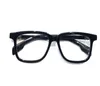 Neue Modedesign-Brille mit quadratischem Plankenrahmen 8245 optische Brille Retro-Punk-Stil einfache vielseitige Form mit Box für verschreibungspflichtige Brillengläser