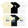 Designer Abbigliamento moda Tees Magliette Hip Hop Rhude Moonlight Tropics Coconut Racing Stampa T-shirt casual Uomo Donna T Streetwear Tops Abbigliamento sportivo