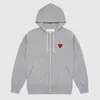 Hoodies Mens Sweatshirts 22S Designer Play Commes Juiners Des Garcons Lettre broderie Long Sleeve Pullover Femmes Red Heart Loose Pull Vêtements 11 DBKW