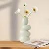 Vases Ceramic Flower Vase Decorative Elegant Crafts Ornament Flowerpot Planter For Bathroom Bookcase Home Living Room