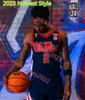 Мужские баскетбольные майки Jamarion Sharp Ole Miss Rebels, сшитые на заказ 7 Аллен Фланиган 33 Мусса Сиссе 0 Брэндон Мюррей 1 Остин Нуньес Оле Мисс Трикотажные изделия