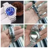 Mechaniczny automatyczny zegarek dla mężczyzn 40 mm 44 mm stal nierdzewna niebieska wybred zegarek Sapphire Waterproof Classic Folding Pasp Montre de lukse dhgat