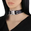 Choker Fashion Hip Hop Corlece личность кожа панк преувеличенная пряжка