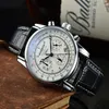 2022 uomini guardano il nuovo zeppelin orologio top top impermeabile in pelle d'affari casual quarzo orologio maschile maschi multifunzione chronogr293g