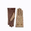 Handschuhe Luxus-Designer-Handschuhe Damen Herren hochwertiges Echtleder mit Druckbuchstaben Winter warm halten dicker winddicht echtes Schaffell f