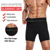 Tracksuits voor heren Men Body Shaper Compressie Shorts Slanke Shapewear Taille Trainer Belly Control Santies Modelleringsgordel Anti -schuurboksersbroek 230419