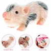 인형 돼지 장난감 세트 미니 실리콘 돼지 돼지 액세서리 부드러운 생명의 부드러운 귀여운 귀여운 다시 태어난 동물 인형 선물 231120