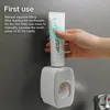 Banyo Aksesuar Set Diş Macunu Dispenser Banyo Montajlı Squeezer Tutucu Deliği Ücretsiz Duvar Asma