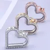 Pendant Necklaces 1Pc Trendy Heart Glass Memory Relicario Colgantes Diy Women Romantic Living Medaillon Chain Jewelry Wholesale