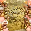 Party Decoration 30x30cm Black Sequin Shimmer Wall Backdrop Paneler för Metallic Spangle Wedding Birthday Event Conference Show