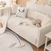 Stoelbedekkingen dikker pluche bankdieren huisdieren mat sofas handdoek anti-slip bankbeschermer slipcover afneembare deken voor woonkamer