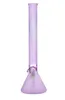 Vintage PREMIUM PURE Glass Bong Water Hookah PURPLE PINK FROST Sandblasted 12inch 14inch Classic Original Glass Factory made can put customer logo by DHL UPS CNE