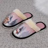 Slippers Fluffy Women Home Plush Snowman Designer Winter Shoes Ladies 2023 Christmas Elegant Casual Platform Fur Slides Warm 231120