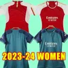 Maglie da calcio da donna 23 23 SMITH ROWE SAKA MARTINELLI TIERNEY 2023 2024 maglia da calcio da uomo ODEGAARD G.JESUS FABIO VIEIRA casa lontano terza ragazza