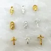 Decorazioni per nail art 100 pezzi Santi Santi San Giuda Gioielli in lega Divinità femminile Argento Dorato Vergine Immagine Smalto UV Gel Adorna Charms 9 Design 231120