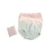 Culottes pour femmes 4pcs Graphene Wet Hip-Lifting Underwear Femmes Mi-taille Haute-Élastique Respirant Slip Belly-Lifting Underpants Culotte Sans Couture 230420