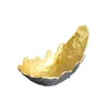 Plates Modern Simple Resin Gold An Artistic Fruit Plate Decoration Home Creative Eggshell Shape Coffee Table Tabletop Model Houses