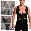 Men's Tracksuits Slimming Belt Belly Men Vest Body Shaper Neoprene Abdomen Fat Burning Shaperwear Waist Sweat Corset Drop 230419