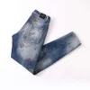 Dsquared2 Jeans Jeans Blau verwaschen Niedrige Taille und kleine Füße Nachtclub Stickerei Qualität D2 Jeans Hosen Herren