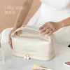 Sunrise Buggage PU Кожаная женская грим -пакет с большой емкостью 2022 Новая INS Network Red Hand Wash Bag Advance Sense Bag 230420