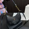 Famoso designer classico LE 5A7 Borsa a tracolla Borsa a tracolla a mezzaluna da donna di marca francese Borsa a tracolla a mezzaluna da donna in vera pelle di qualità 8A Borse da donna Hobo sotto le ascelle