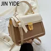 Evening Bags Jin YIde Small PU Leather Tote Bags with Short Handle for Women 2023 Spring Simple Crossbody Bag Trending Handbags and Purses