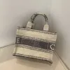 Triumphal Arch New Woven Striped Tote Bag Fabric Handbag Casual Handbag Single Shoulder Crossbody Bag 230915