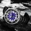 Wristwatches Fashion Diving Watch 1000 Meters Sapphire Ceramic Bezel Leather Strap Automatic Kilometers Tuna Men Large Mechanical Wristwatch