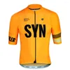 Гоночные стыдки Biehler Syn Cycling Jersey Lummer Team Road Bicycle Tops дышащие рубашки с коротким рукавом быстро сухой