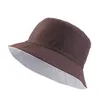 New Solid Foldable Bucket Hats Reversible Hat Men Korean Casual Street Panama Hat Sunhat Outdoor Beach Bob Hiphop Fisherman Hat