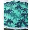 Мужские повседневные рубашки Jumeast 3D Printed Palm Tree Hawaiian Button Form For Men Beach Tees Женская блузская уличная одежда эстетическая легкая одежда 230420