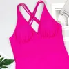 Damskie moda na kąpielowe odzież kątowe nadruk na plażę Kobieta seksowna bikini kostium kąpielowy kąpiel Kącik Push Up Cross Back Monokini Summer Ubrania 230420