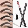 Eyebrow Enhancers 15 pièces femmes maquillage croquis liquide 4 griffes crayon à sourcils imperméable brun sourcils tatouage colorant teinte stylo Liner longue durée sourcil 231120