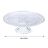 Plates Pcs Creative Crystal Fruit Plate Plastic With Base Platter Dried Snack Household Kitchen Tool