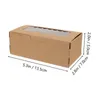 Ta ut containrar Kraft Paper Box Clear Dessert Gift Bride Cajas Para Fresas Chocolate Cookie