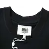 Tees T-shirts Luxury Mens Designer Fashion Clothing Margiela Mm6 Digit Blur Imitation Spray Printed Quadrangle Short Sleeve Unisex T-shirt