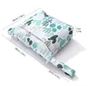 5pcs Cell Phone Pouches Polyester Leaf Cactus Printing Multifunctional Double Layer Waterproof Protable Solid Wash Bags With Wrist