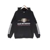 Vêtements de créateurs Sweats à capuche Sweats à capuche Rhude High Street Trend Brand Motorsport Alphabet Printing Fashion Wash Used Hoodie Streetwear Pullover jacket