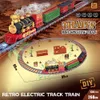 ElectricRC Track Train Électrique Ensemble Assembler Voies Ferrées Jouets Décor Cadeaux D'anniversaire Pour Enfants Fête De Noël 230419