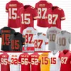 15 Patrick Mahomes 87 Travis Kelce Football Jersey Isaih Pacheco Nick Bolton Chris Jones Kadarius Toney Creed Humphrey Butker Mens Women Youth