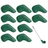 Autres produits de golf 10 pièces/ensemble couvre-tête de club de Golf casquette de pêcheur protecteur de club en PU protecteur de tête de fer de Golf couverture de cale accessoires de Golf 231120