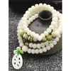 Strand White Jade Bodhi Bransoletka aktorka Księżyca Nasiona ręka String Transfer Buddha Kulki biżuterii