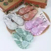 Sandaler Nya Melissa Shell Sandaler för barn Mode Baby Girls Glitter Pearl Jelly Beach Shoes Barn Candy Color Jelly Shoes HMI093 230420