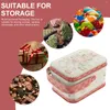 Storage Bottles Christmas Tin Box Tinplate Cookie Sweet Container Containers Tins With Lids Candy Jar Biscuit