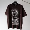 Tees 2023ss T-shirts Brevtryck Kortärmad High Street Lös Oversize Casual T-shirt