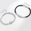 Bracelets de charme NBNB Arrive Feuille Couple Corde Bracelet Pour Femmes Hommes Mode À La Main Bracelet De Mariage Bijoux Cadeau Accessoires