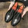 Loafers rahat klasik sürüş moccasin erkek erkek moda rahat sonbahar deri erkekler tembel püskül elbise ayakkabı 230419 507