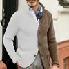 Herrtröjor 2023 Höst- och vintermankläder Cardigan Fashion Trend Temperament Bekvämt stickad kappjacka