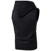 Gilet da uomo 2023 Autunno/Inverno Gilet maglione Canotta con tasca con cerniera e cappuccio