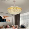 Plafoniere Modern Luxury Lampadario a soffitto in cristallo Lustre Lampada a sospensione per la casa Soggiorno Camera da letto Modello Sala da pranzo Lampada da interno Q231120